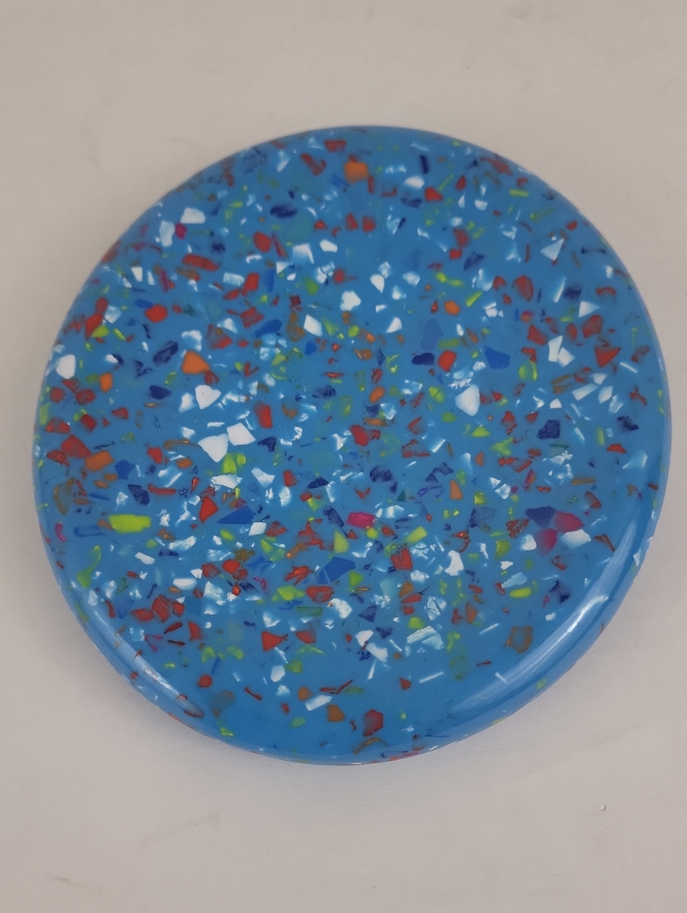 Zak! Designs Confetti Melamine Peacock Blue Spoon Rest Rare HTF